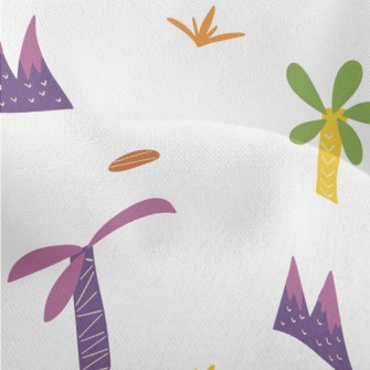 Coconut Tree Eruption Lightweight Performance Linen