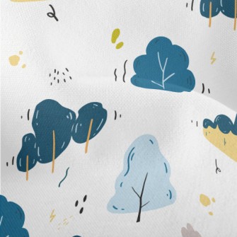 Forest Small Trees Lightweight Performance Linen