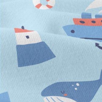 Lighthouse Whale Modern Jersey