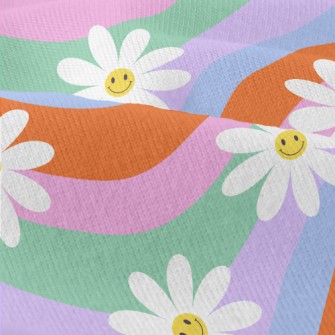 Colorful Smiling Flowers Modern Jersey