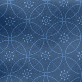 Simple Coil Geometry Jersey Backed Fleece