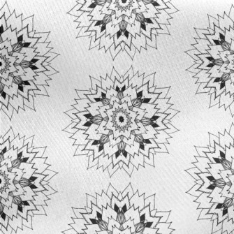 Radial Geometry Jersey Backed Fleece