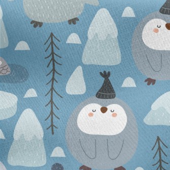 Frozen World Penguins Jersey Backed Fleece