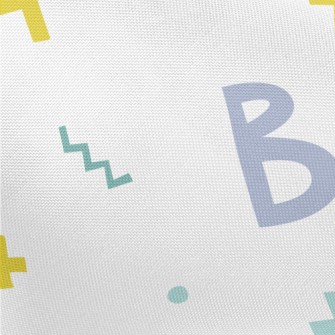 Cute Geometry ABC Pongee