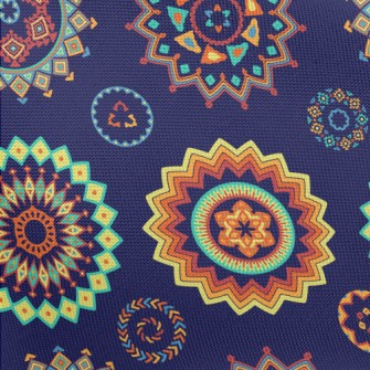 Colorful Ethnic Patterns Pongee