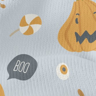 Halloween Pumpkin Ghost Stretch Jersey