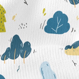 Forest Small Trees Stretch Jersey