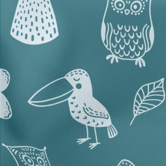 Owl Toucan Lightweight Cotton Poplin