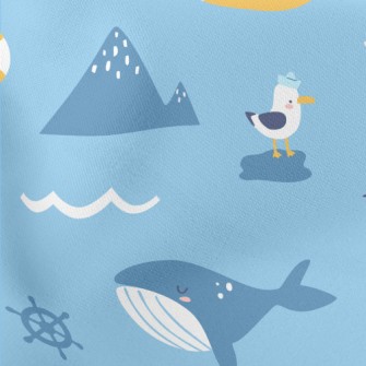 Big Ship Submarine Seagull Lightweight Cotton Poplin