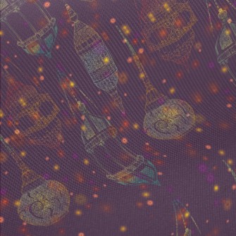 Exquisite Carved Chandelier Midweight Cotton Poplin