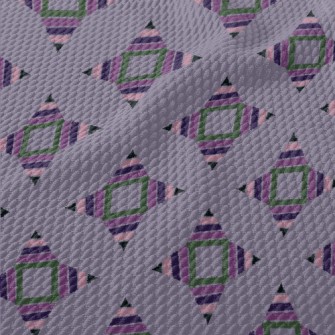 Square Flower Combination Birdseye Piqué