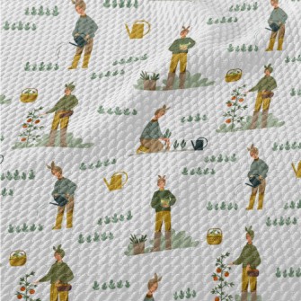 Gardening Girl Birdseye Piqué