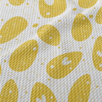 Heart Painted Eggs Birdseye Piqué