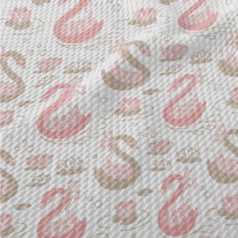 Beautiful Ribbon Swan Birdseye Piqué