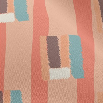 Patchwork Of Vertical Color Bl Chiffon