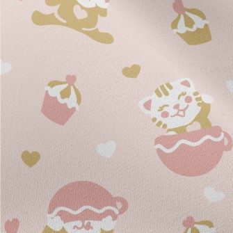 Smiling Cup Cat Chiffon