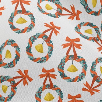 Christmas Wreath Bells Chiffon