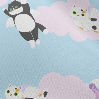 Super Cute Flying Cat Chiffon