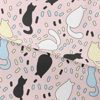 Cute Cat Back Waterproof Oxford