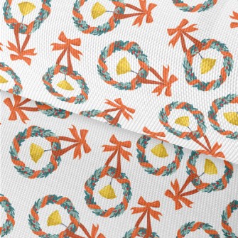 Christmas Wreath Bells Waterproof Oxford