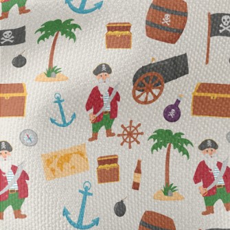 Pirate Cannon Treasure Chest Waterproof Canvas