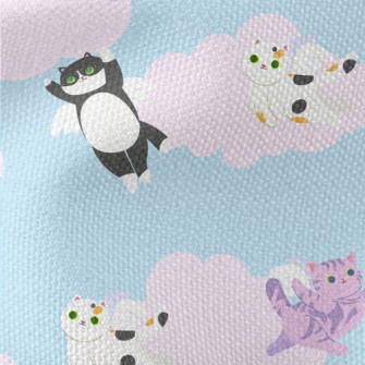 Super Cute Flying Cat Waterproof Canvas