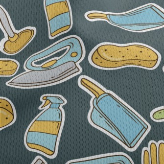 Toilet Cleaning Supplies Athletic Mesh Flat Back