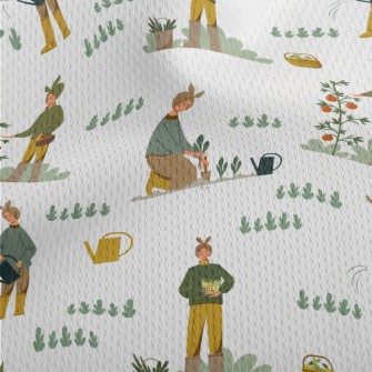 Gardening Girl Athletic Mesh Flat Back