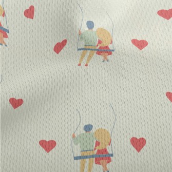 Couple In Love Athletic Mesh Flat Back