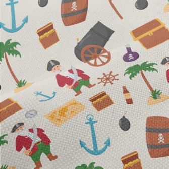 Pirate Cannon Treasure Chest Performance Linen