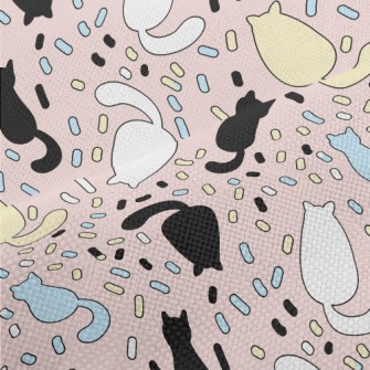 Cute Cat Back Performance Linen