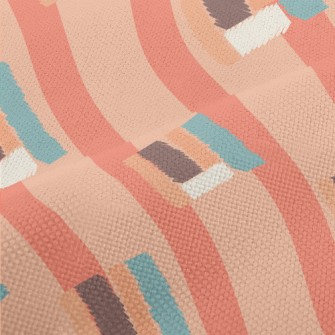 Patchwork Of Vertical Color Bl Performance Linen