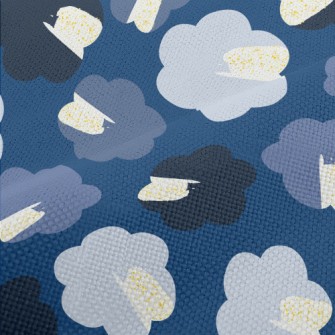 Artistic Round Flowers Performance Linen