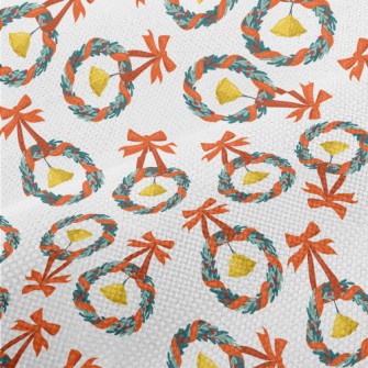 Christmas Wreath Bells Performance Linen
