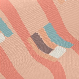 Patchwork Of Vertical Color Bl Twill