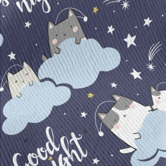 Cat Family On The Cloud Standard Corduroy