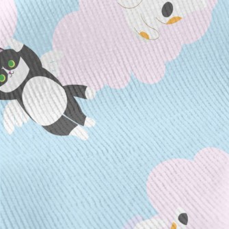 Super Cute Flying Cat Standard Corduroy