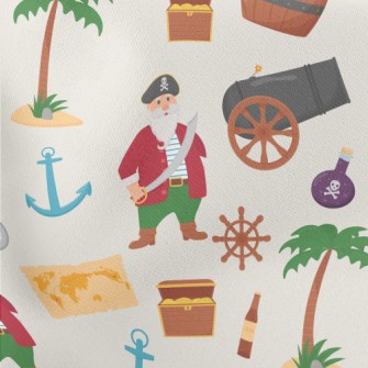 Pirate Cannon Treasure Chest Stretch Ponte