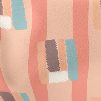 Patchwork Of Vertical Color Bl Stretch Ponte