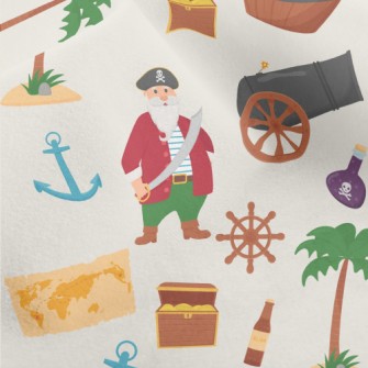 Pirate Cannon Treasure Chest Micro Fleece