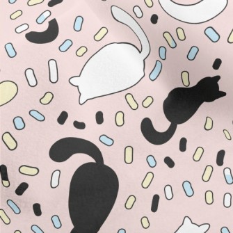 Cute Cat Back Micro Fleece