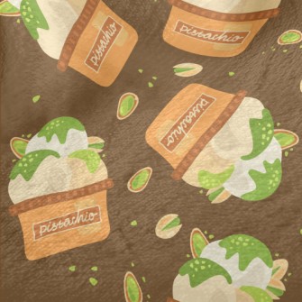 Pistachio Ice Cream Minky