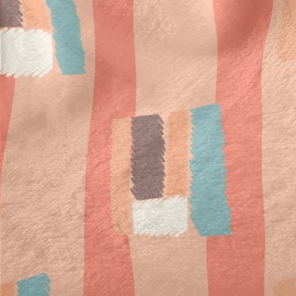 Patchwork Of Vertical Color Bl Minky