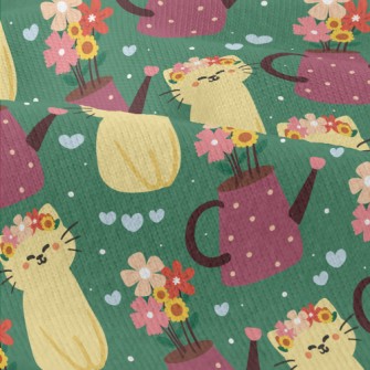 Cute Cat With Wreath Modern Jersey