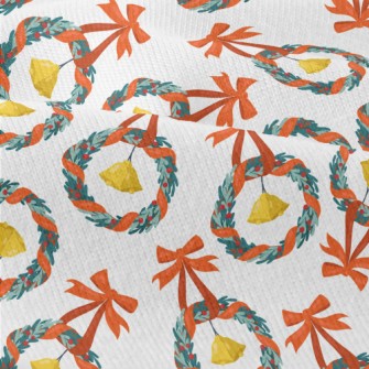 Christmas Wreath Bells Modern Jersey