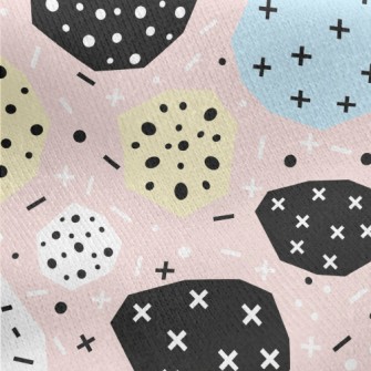 Dot Cross Jersey Backed Fleece