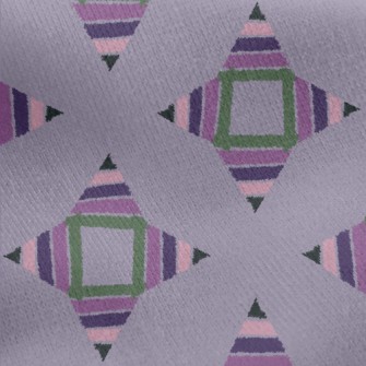 Square Flower Combination Jersey Backed Fleece