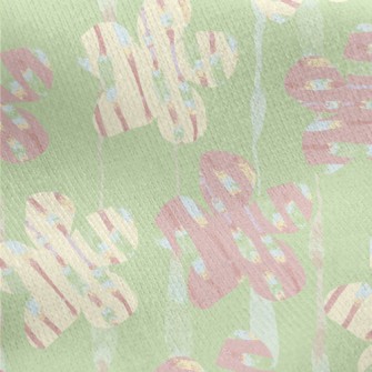 Graffiti Flowers Jersey Backed Fleece