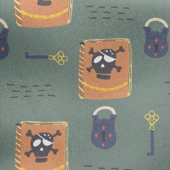 Mysterious Treasure Book Jersey Backed Fleece