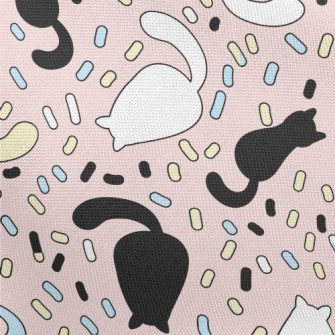 Cute Cat Back Pongee